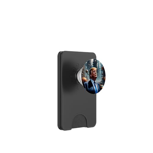 Donald Trump Surrealismus Kunstbewegung Portrait PopSockets PopWallet für MagSafe von Donald Trump Portrait Art