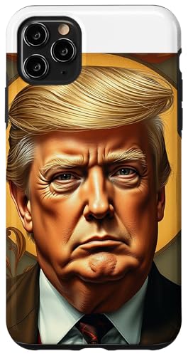 Hülle für iPhone 11 Pro Max Donald Trump Jugendstil-Porträt von Donald Trump Portrait Art