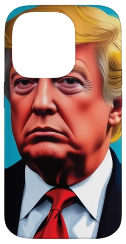 Hülle für iPhone 14 Pro Donald Trump Pop-Art-Porträt für moderne Kunst von Donald Trump Portrait Art