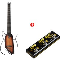 Donner HUSH-I Gitarre - Sunburst / Gitarre + JW Pedal von Donner