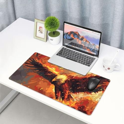 Adler Mauspad Tier Mauspad XXL 700x300 mm, Schreibtischunterlage Wasserdicht Mousepad mit Anti-Rutsch Basis Desk Mat, Gaming Mouse Pad Verbessert Präzision Und Geschwindigkeit, für PC, Geschenk yw17 von Donpeer