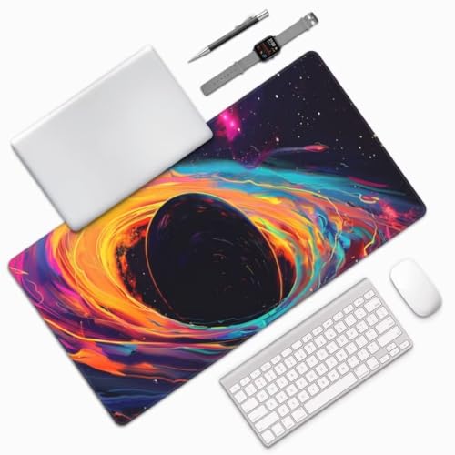 Galaxie Mauspad Fantasie Mauspad XXL 1600 x 800 mm, Schreibtischunterlage Wasserdicht Mousepad mit Anti-Rutsch Basis Desk Mat, Verbessert Präzision Und Geschwindigkeit, für PC, Laptop, Geschenk yw752 von Donpeer