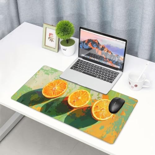 Gelb Mauspad Grün Mauspad XXL 1600x800 mm, Schreibtischunterlage Wasserdicht Mousepad mit Anti-Rutsch Basis Desk Mat, Gaming Mouse Pad Verbessert Präzision Und Geschwindigkeit, für PC, Laptop yw537 von Donpeer