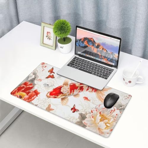 Koi Mauspad Tier Mauspad XXL 1600x800 mm, Schreibtischunterlage Wasserdicht Mousepad mit Anti-Rutsch Basis Desk Mat, Gaming Mouse Pad Verbessert Präzision Und Geschwindigkeit, für PC, Geschenk yw682 von Donpeer