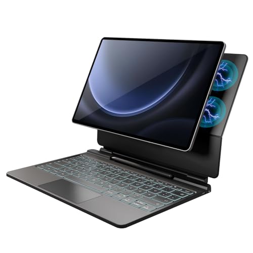 Doohoeek Leichte Tastaturhülle für Samsung Galaxy Tab S10+/S9+/S9 FE+/S8+/S7 Plus/S7 FE Tastatur, magnetische Bluetooth-Tastatur, schwebendes Design mit Trackpad und S Pen-Steckplatz Doohoeek Leichte Tastaturhülle für Samsung Galaxy Tab S10+/S9+/S9 FE+/S8+/S7 Plus/S7 FE Tastatur, magnetische Bluetooth-Tastatur, schwebendes Design mit Trackpad und S Pen-Steckplatz von Doohoeek
