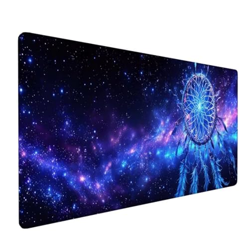 Mauspad XXL, Mauspad Traumfänger Mauspad Groß Schreibtischunterlage, Mauspad Gaming Sternenhimmel, WassXerdicht Mouse Pad, Genähte Kanten Mit Anti-Rutsch-Gummiboden für Home Office 1600x800x3mm DY-318 von Doontiny