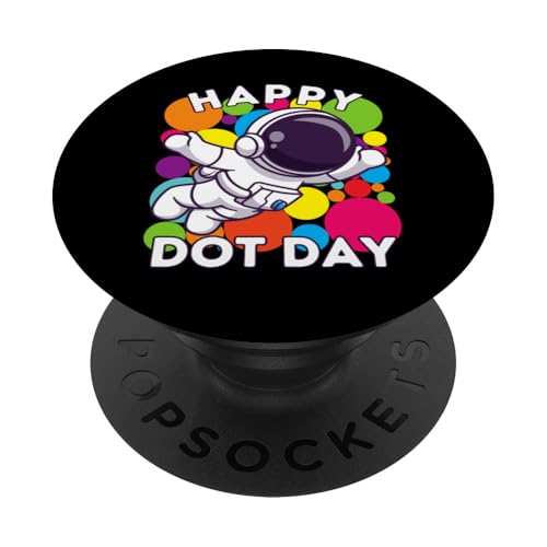 Lustige, niedliche Punkte-Grafik, mehrfarbig PopSockets mit austauschbarem PopGrip von Dot Day Wear for Boys Girls Men Women Dot Apparel