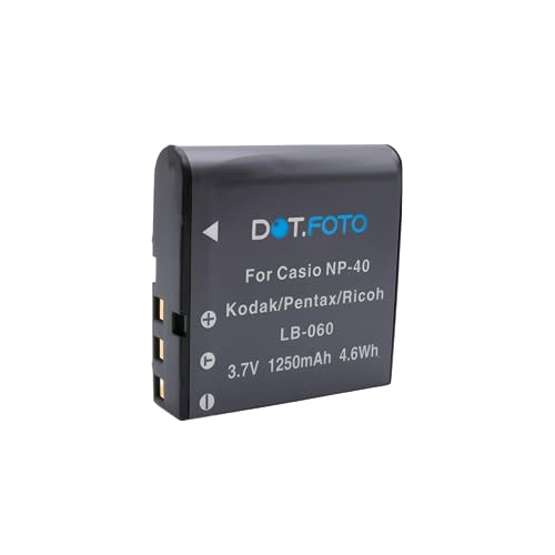 Dot.Foto LB-060 Premium 3.7v / 1250mAh Akku für Pentax XG-1 von Dot.Foto