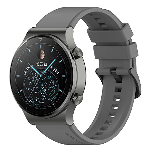Dotoen Armband für Huawei Watch GT2 Pro,Armbänder und Silikon-Ersatzkompatibel mit Huawei Watch GT2 Pro/Huawei Watch GT2 Pro 46mm/Watch GT 46mm/Galaxy Watch 3 45mm (Grau) von Dotoen