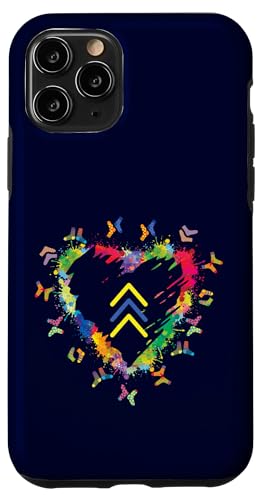 Hülle für iPhone 11 Pro Heart Love Socks Down Syndrome Awareness World Down Syndrom von Down Syndrome Day Chromosome Trisomy 21 3.21