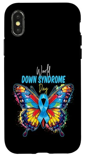 Hülle für iPhone X/XS Welt-Down-Syndrom-Tag, Monat der Aufklärung über das Down-Syndrom von Down Syndrome Day Chromosome Trisomy 21 3.21