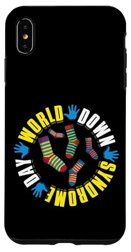 Hülle für iPhone XS Max World Down Syndrome Day Socken Color Down Syndrom Bewusstsein von Down Syndrome Day Chromosome Trisomy 21 3.21