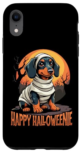 Hülle für iPhone XR Happy Halloweenie 2025 Halloween Dackel Wiener Hund von Doxie Dachshund Co