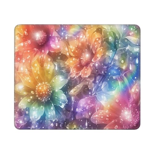 Gaming Mauspad Blume Mauspad XXL 350x250mm XXL Mousepad Fantasie Mauspad Gaming Zubehör mit Anti Rutsch Basis Mouse Pad Wasserdicht und Langlebig für Maus und Tastatur, Home Decor, Geschenk Frauen von Dozsconz