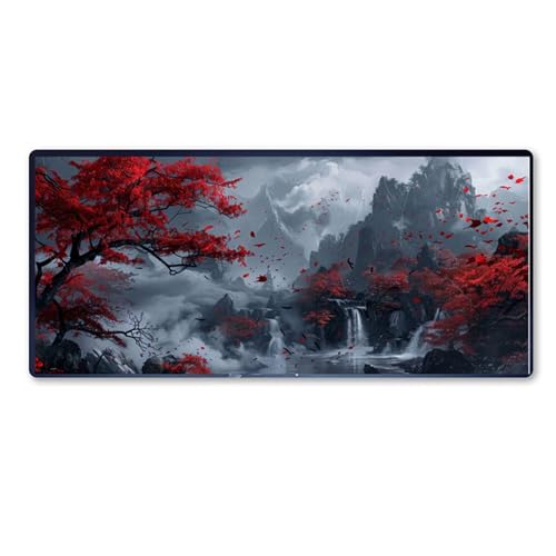 Gaming Mauspad Fallen Motiv, Landschaft Mousepad XXL 1200x600 x 3mm, Wetterfest Anti Rutsch Schreibtisch Mouse Pad verbessert Präzision und Geschwindigkeit, Gaming Zubehör für Zimmer Deko Aesthetic Gaming Mauspad Fallen Motiv, Landschaft Mousepad XXL 1200x600 x 3mm, Wetterfest Anti Rutsch Schreibtisch Mouse Pad verbessert Präzision und Geschwindigkeit, Gaming Zubehör für Zimmer Deko Aesthetic von Dozsconz