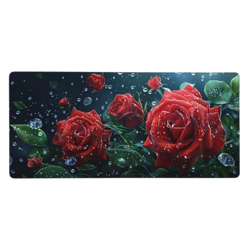 Gaming Mauspad Leuchtturm Motiv, Wellen Mousepad XXL 1500 x 800 x 3 mm, Wetterfest Anti-Rutsch Schreibtisch Mouse Pad verbessert Präzision und Geschwindigkeit, Gaming Zubehör für Home Zimmer Deko von Dozsconz