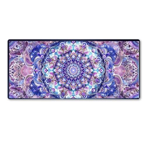 Gaming Mauspad Mandala Motiv, Muster Mousepad XXL 900x400 x 3mm, Wetterfest Anti Rutsch Schreibtisch Mouse Pad verbessert Präzision und Geschwindigkeit, Gaming Zubehör für Home Zimmer Deko Aesthetic Gaming Mauspad Mandala Motiv, Muster Mousepad XXL 900x400 x 3mm, Wetterfest Anti Rutsch Schreibtisch Mouse Pad verbessert Präzision und Geschwindigkeit, Gaming Zubehör für Home Zimmer Deko Aesthetic von Dozsconz