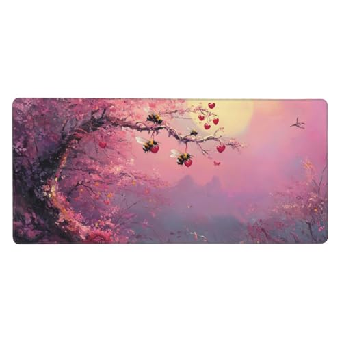 Gaming Mauspad Mann Motiv, Schaf Mousepad XXL 800 x 300 x 3 mm, Wetterfest Anti-Rutsch Schreibtisch Mouse Pad verbessert Präzision und Geschwindigkeit, Gaming Zubehör Mauspad für Home Zimmer Deko von Dozsconz