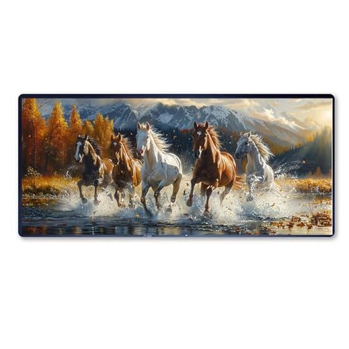 Gaming Mauspad Pferd Mauspad XXL 1000 x 500 x 3 mm XXL Mousepad Tier Mauspad Gaming Zubehör mit Anti Rutsch Basis Mouse Pad Wasserdicht und Langlebig für Maus und Tastatur, Home Decor, Geschenk Gaming Mauspad Pferd Mauspad XXL 1000 x 500 x 3 mm XXL Mousepad Tier Mauspad Gaming Zubehör mit Anti Rutsch Basis Mouse Pad Wasserdicht und Langlebig für Maus und Tastatur, Home Decor, Geschenk von Dozsconz