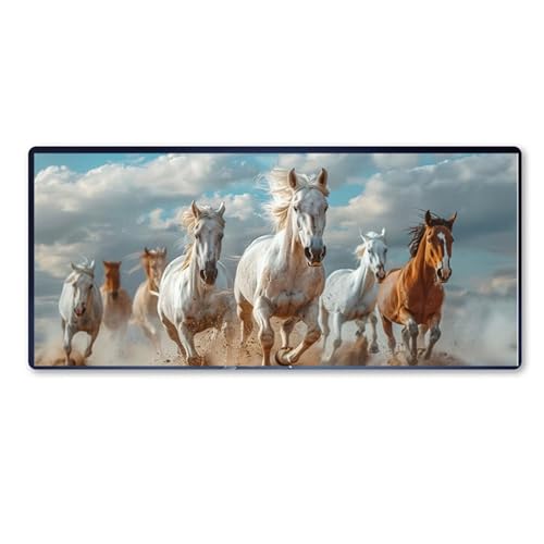 Gaming Mauspad Pferd Mauspad XXL 1000 x 500 x 3 mm XXL Mousepad Tier Mauspad Gaming Zubehör mit Anti Rutsch Basis Mouse Pad Wasserdicht und Langlebig für Maus und Tastatur, Home Decor, Geschenk Gaming Mauspad Pferd Mauspad XXL 1000 x 500 x 3 mm XXL Mousepad Tier Mauspad Gaming Zubehör mit Anti Rutsch Basis Mouse Pad Wasserdicht und Langlebig für Maus und Tastatur, Home Decor, Geschenk von Dozsconz