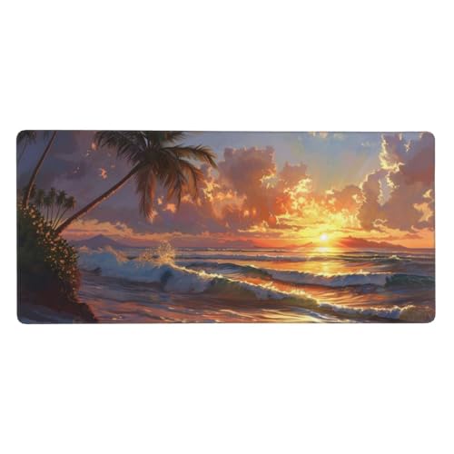 Gaming Mauspad Regenschirm Motiv, Eiffelturm Mousepad XXL 1500 x 800 x 3 mm, Wetterfest Anti-Rutsch Schreibtisch Mouse Pad verbessert Präzision und Geschwindigkeit, Gaming Zubehör für Home Zimmer Deko von Dozsconz