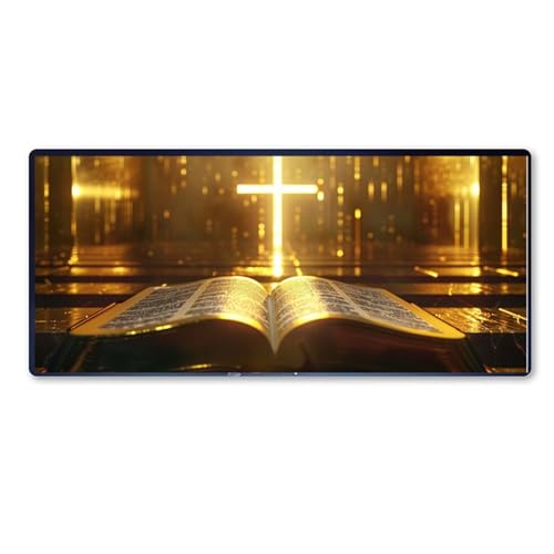 Gaming Mauspad Religion Mauspad XXL 900 x 400 x 3 mm XXL Mousepad kreuzen Mauspad Gaming Zubehör mit Anti Rutsch Basis Mouse Pad Wasserdicht und Langlebig für Maus und Tastatur, Home Decor, Geschenk Gaming Mauspad Religion Mauspad XXL 900 x 400 x 3 mm XXL Mousepad kreuzen Mauspad Gaming Zubehör mit Anti Rutsch Basis Mouse Pad Wasserdicht und Langlebig für Maus und Tastatur, Home Decor, Geschenk von Dozsconz