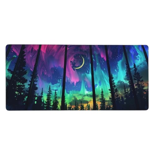 Gaming Mauspad Tänzer Motiv, Blume Mousepad XXL 1200 x 600 x 3 mm, Wetterfest Anti-Rutsch Schreibtisch Mouse Pad verbessert Präzision und Geschwindigkeit, Gaming Zubehör Mauspad für Home Zimmer Deko von Dozsconz