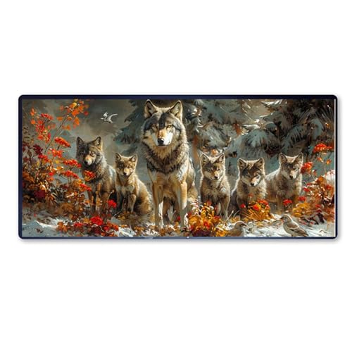 Gaming Mauspad Wolf Mauspad XXL 1200 x 600 x 3 mm XXL Mousepad Vogel Mauspad Gaming Zubehör mit Anti Rutsch Basis Mouse Pad Wasserdicht und Langlebig für Maus und Tastatur, Home Decor, Geschenk Gaming Mauspad Wolf Mauspad XXL 1200 x 600 x 3 mm XXL Mousepad Vogel Mauspad Gaming Zubehör mit Anti Rutsch Basis Mouse Pad Wasserdicht und Langlebig für Maus und Tastatur, Home Decor, Geschenk von Dozsconz