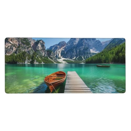 Katze Mauspad XXL 1200 x 600 x 3 mm Groß Gaming Mauspad Blume Design Vernähte Kanten, Wetterfest Anti Rutsch Mousepad Laptop verbessert Präzision und Geschwindigkeit für Office, Geschenke für Frauen von Dozsconz