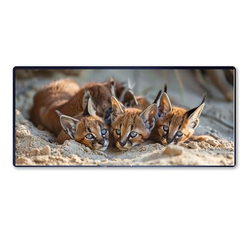 Puma Mauspad XXL 900 X 400 X 3mm, Groß Gaming Mauspad Tier Design Vernähte Kanten, Wetterfest Anti Rutsch Mousepad PC Laptop verbessert Präzision und Geschwindigkeit für Home Office, Boys Geschenke von Dozsconz