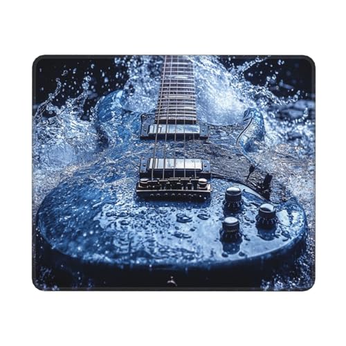 Schreibtischunterlage Gitarre Motiv, Kunst Mousepad XXL 270x210x3mm, Wetterfest Anti-Rutsch Schreibtisch Mouse Pad verbessert Präzision und Geschwindigkeit, Gaming Zubehör für Home Zimmer Deko, Gifts von Dozsconz