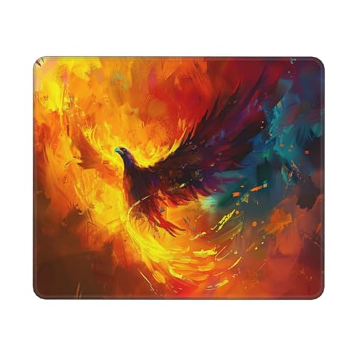 Schreibtischunterlage Suzaku Motiv, Fantasie Mousepad XXL 280x200x3mm, Wetterfest Anti-Rutsch Schreibtisch Mouse Pad verbessert Präzision und Geschwindigkeit, Gaming Zubehör für Home Zimmer Deko von Dozsconz