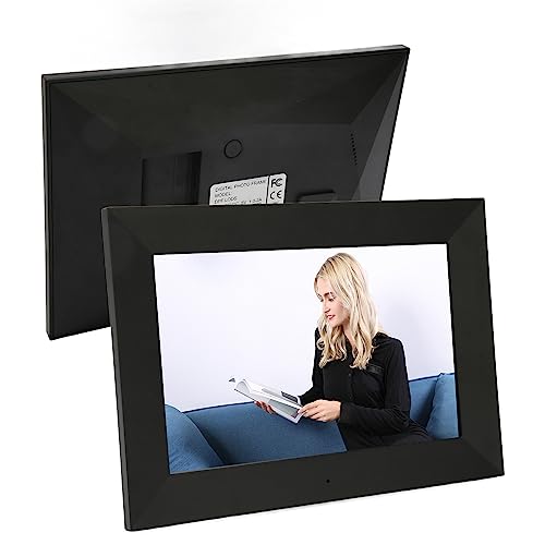 Dpofirs 16 GB Digitaler HD Bilderrahmen mit IPS Touchscreen, 8 Zoll Smart WLAN Fotorahmen, Teilen von Fotos und Videos Vom Telefon, Unterstützt Desktop und Wandmontage, Schwarz (EU-Stecker) von Dpofirs