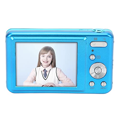 2,7 Zoll Digitalkamera, 48 MP High Definition Camcorder, Tragbare Digitalkamera mit 8 fachem Digitalzoom für Kinderanfänger (Blue) von Dpofirs