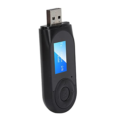 2 in 1 USB Bluetooth 5.0 Adapter für PC Laptop, Long Range Bluetooth Empfänger mit Freisprechfunktion, LCD Display Bluetooth Netzwerkadapter für Wins 10/8.1/8 von Dpofirs