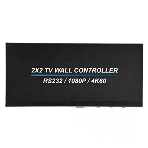 2x2 HD Videowand Controller, Multimedia Interface Videowand Controller, 4K- und 60 Hz HD Display, um 180 Grad Drehbarer TV Wand Controller 110 240 V (EU-Stecker) von Dpofirs