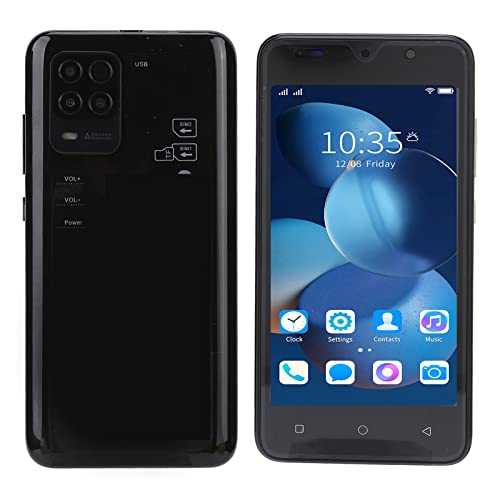 8Pro Entsperrtes Smartphone, 5 Zoll HD Bildschirm Handy, 2 GB + 32 GB MTK6799 Dual Card Dual Standby Handy für 6 (Schwarz) von Dpofirs