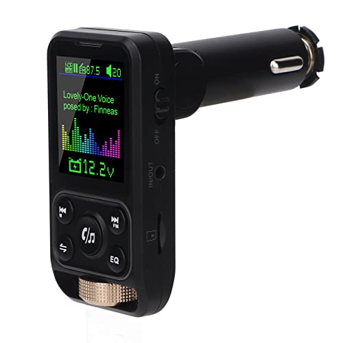 Bluetooths FM Transmitter für Auto, BluetoothFM Transmitter 12V-24V Freisprechen BluetoothCar Adapter Support PD30W QC18W Fast Charging von Dpofirs