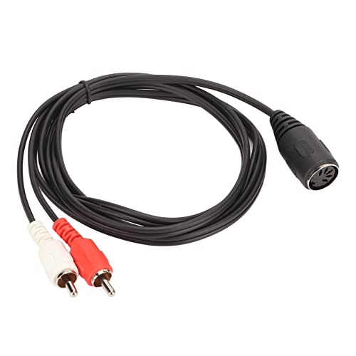 DIN 5 Pin auf Cinch Kabel, 5 Pin DIN Buchse auf 2 Cinch Stecker Kabel für Naim Olufsen Bang Quad Stereo Systeme CD Player VCR DVD von Dpofirs