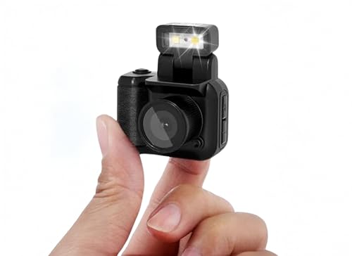 Digitalkamera, Klein Daumenkamera, 1080P Kleine Digitalkamera, mit Blitzlicht, Retro Kompaktfotografie Videokamera, Schlüsselanhänger Kamera, für Vlogging Studenten (Mit 64G Digitalkamera, Klein Daumenkamera, 1080P Kleine Digitalkamera, mit Blitzlicht, Retro Kompaktfotografie Videokamera, Schlüsselanhänger Kamera, für Vlogging Studenten (Mit 64G von Dpofirs
