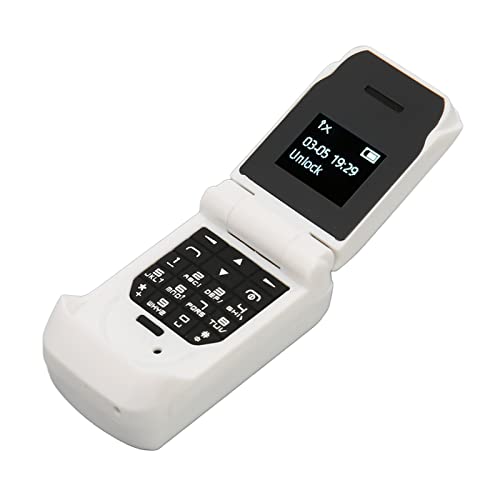 Dpofirs Flip Phone, Seniorenhandy ohne Vertrag, Klapphandy Mobiltelefon mit Großen Tasten, 2G GSM Handy für Senioren, 300mAh Akku, Micro USB, Micro SIM Card, Alarm Clock, von Dpofirs