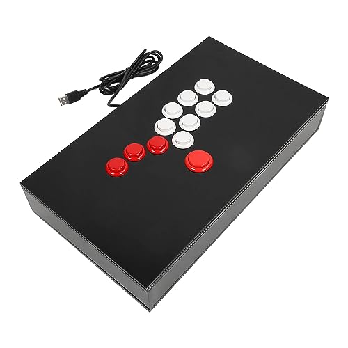 Dpofirs Street Fighter Arcade Game Fighting Joystick Flatbox-Layout-Joystick mit Sensiblen Bewegungstasten Unterstützt PC-Emulatoren für Android-Geräte von Dpofirs