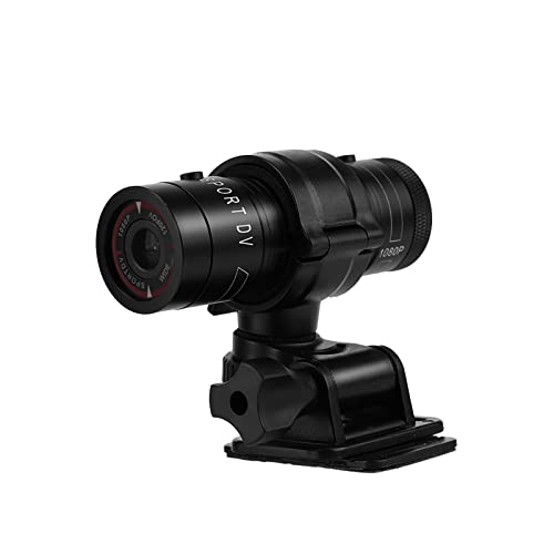 F9 1080P Full HD 30 FPS tragbare Sport-DV, DC 5V -Sportvideokamera mit wasserdichtem Gehäuse für den Außenbereich, geeignet für Fahrräder Motorräder Autos, schwarz von Dpofirs