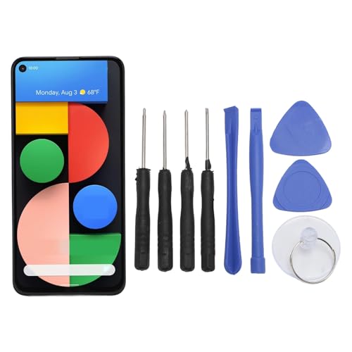 Organic AMOLED Screen Replacement for Pixel 4A 5G, 6.2 Inch GD1YQ G025I G025E G025H G6QU3 Frame, Digitizer Assembly with Frame Repair Tools for Pixel 4A 5G von Dpofirs