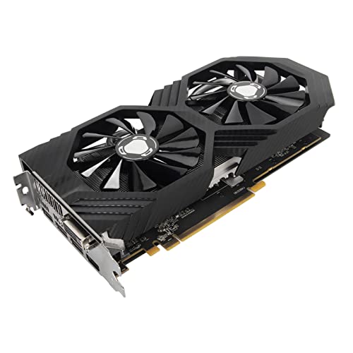 RX590 8 GB GDDR5-Grafikkarte, 8-polige 256-Bit-3D-API-Desktop-Computer-Grafikkarte mit PCI E HD DP DVI, Grafikkarte mit Zwei Lüftern und Wärmeableitung von Dpofirs