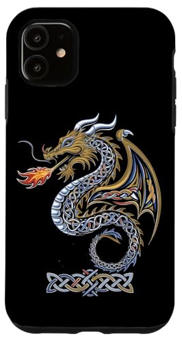 Hülle für iPhone 11 Keltischer Drache Mythologie Wikinger Drache von Drachen Geschenk für Keltische Mythologie-Fans