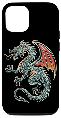 Hülle für iPhone 14 Keltischer Drache Mythologie Wikinger Drache von Drachen Geschenk für Keltische Mythologie-Fans