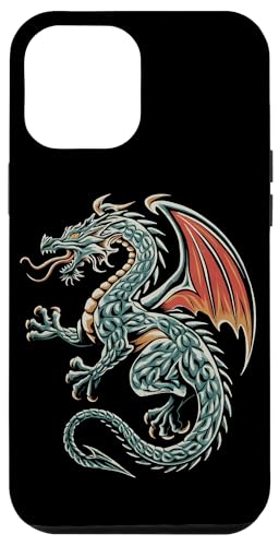 Hülle für iPhone 14 Pro Max Keltischer Drache Mythologie Wikinger Drache von Drachen Geschenk für Keltische Mythologie-Fans