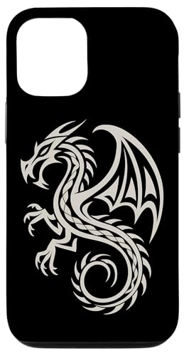 Hülle für iPhone 15 Pro Keltischer Drache Mythologie Wikinger Drache von Drachen Geschenk für Keltische Mythologie-Fans