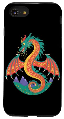 Hülle für iPhone SE (2020) / 7 / 8 Keltischer Drache Mythologie Wikinger Drache von Drachen Geschenk für Keltische Mythologie-Fans